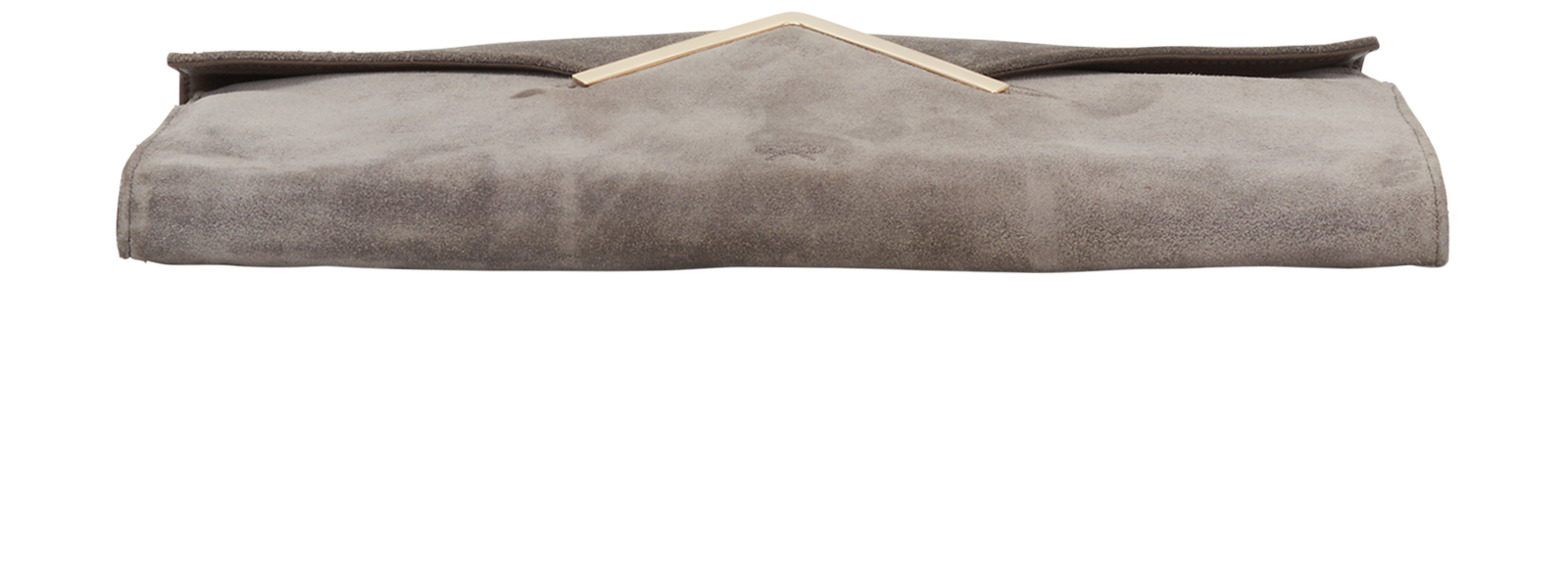 Envelope Clutch, &pound;90, Handbags, Grey, Suede, Top view